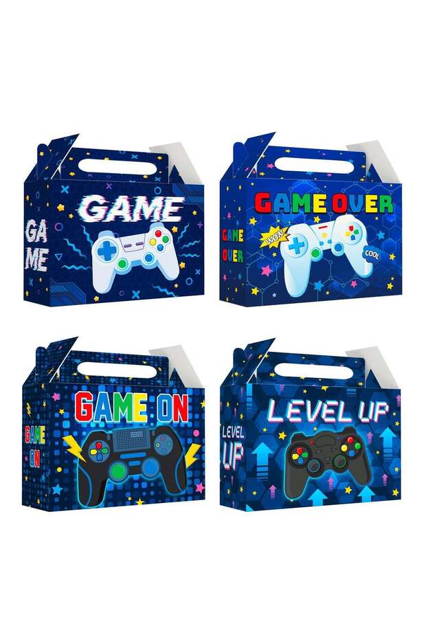 Video Game Party Boxes, 24pcs Gaming Treat Boxes Game Goodie Boxes Video Game Candy Boxes for Video