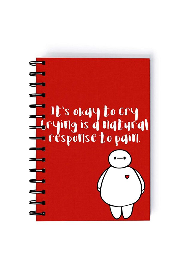 Big Brother Printed Spiral A4 Notebook White/Black/Brown