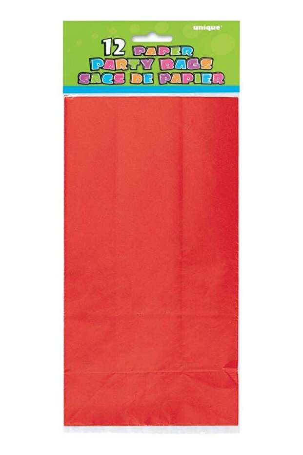 Ruby Red Paper Party Bags