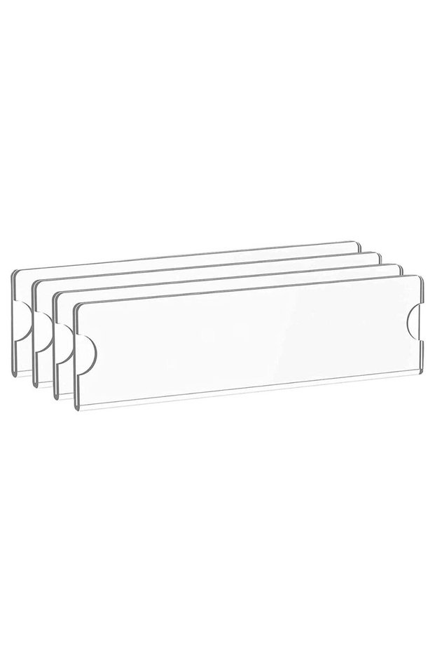 Acrylic Wall Name Plate Holder Clear Acrylic Sign Holder Frame with Adhesive Tapes, Door Plates for