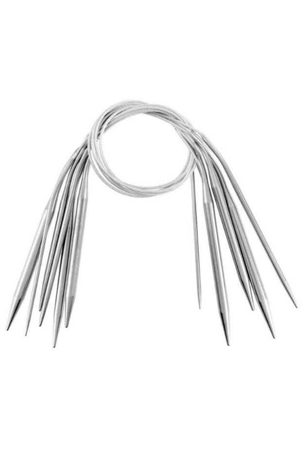 6Pcs Circular Knitting Needles Set, Stainless Steel Round Knitting Needles, 16 Inch Circular Knitti