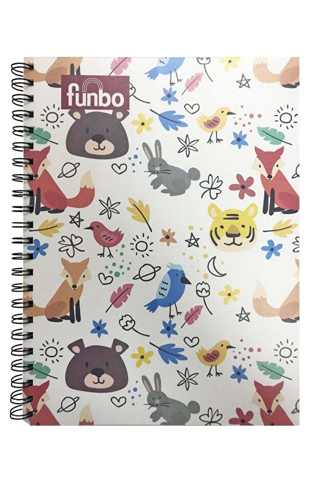 FUNBO - A4 Size, 80 Sheet Single subject notebook with PP cover (Furry Tales)