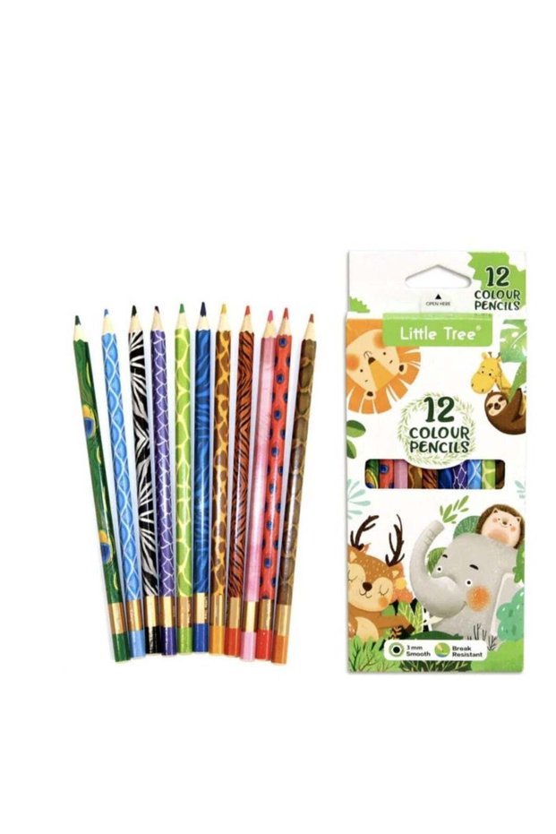Animal-Themed Color Pencil Set of 12