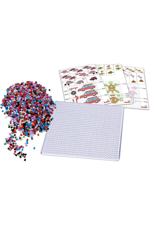 Simba Art & Fun - & IRONING BEADS 3D, Multicolor, 106376030, A&F Ironing Beads 3D, 1 size