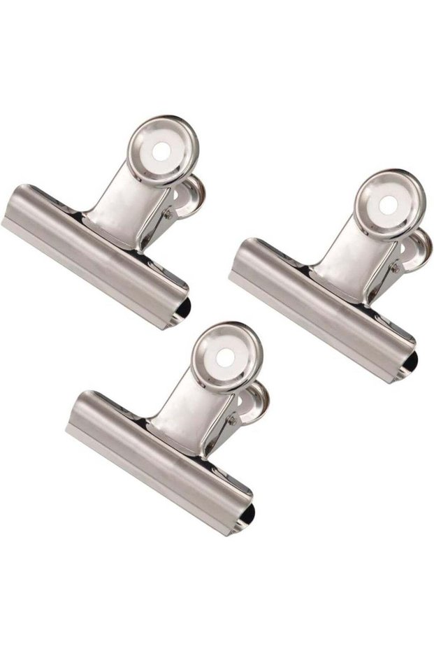Silver Metal Paper Clips, 20 Pack 2 Inch Large Stainless Steel Binder Clips for Pictures, Photos, B