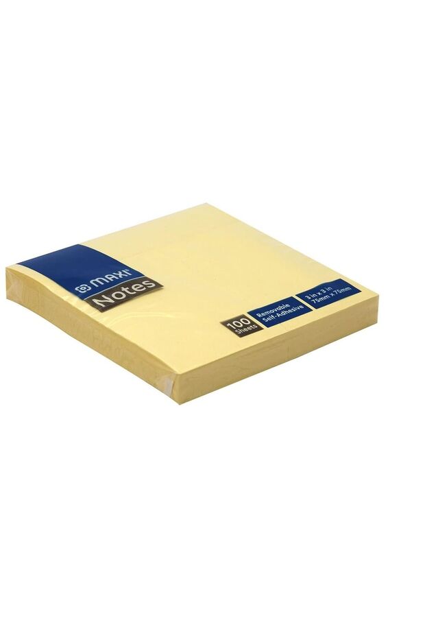 Maxi STICKY NOTES 75X75MM YELLOW 100 SHEETS, SN75X75