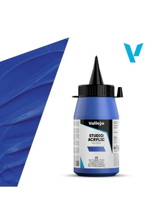 Professional Acrylic Paint for Artists & Studios – Cobalt Blue (Hue), High Pigment, Smooth Coverage