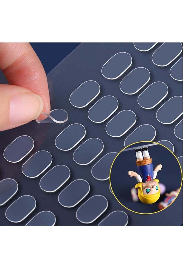 Gel Glue Dots Clear Removable 600pcs Gel Glue Dots Double Sided Mounting Putty Stick Tack for Wall