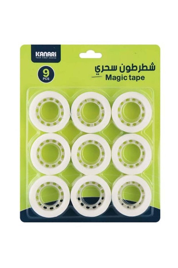 9-Piece Invisible Magic Tape 18mm Width