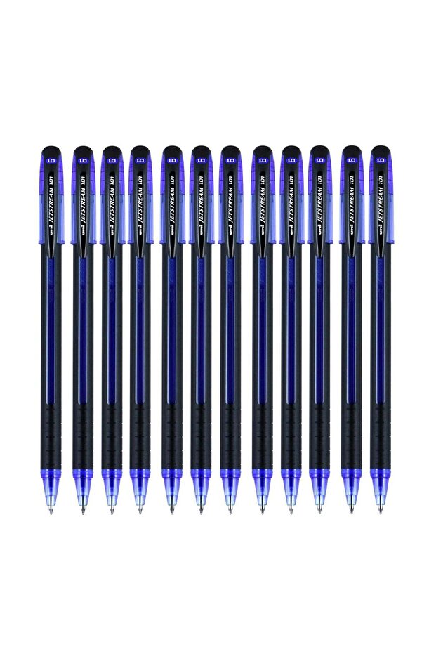 12-Piece Jetstream Ballpoint Pens Blue Ink