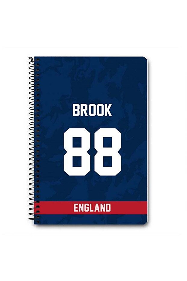 Designer A5 Spiral Notebook Memo Notepad Journal Player - Harry Brook, Jersey Number -88