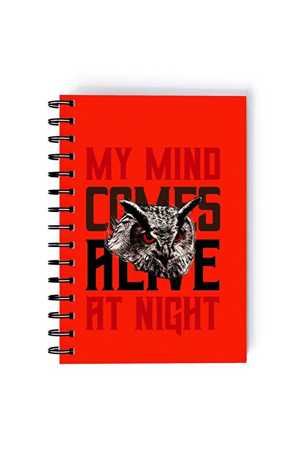 My Mind Quote Rectangle Spiral A5 Notebook Multicolour