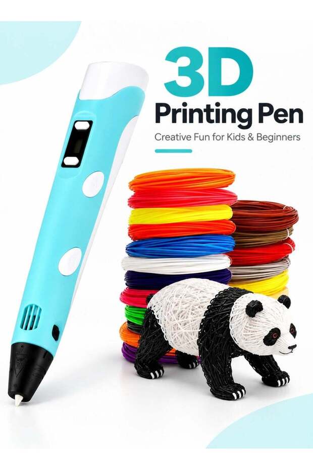 3D Printing Pen with LCD Display | 3D Drawing Pen for Kids & Beginners | PLA & ABS Compatible with