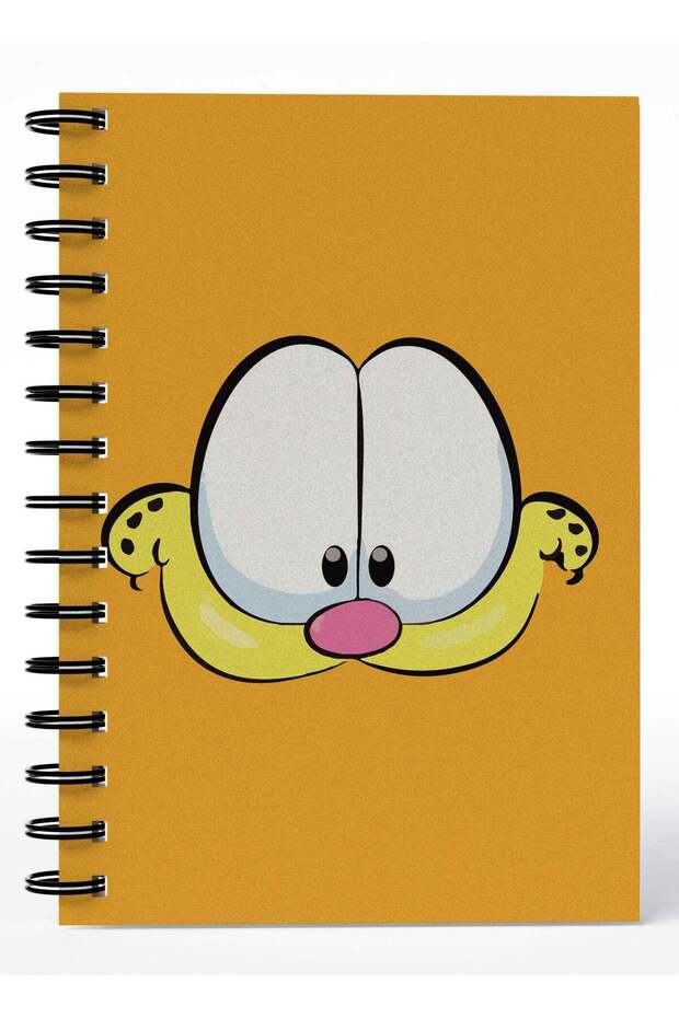 Wirebound Spiral Notebook Realistic Garfield Cute Garfield Lined Writing Journal