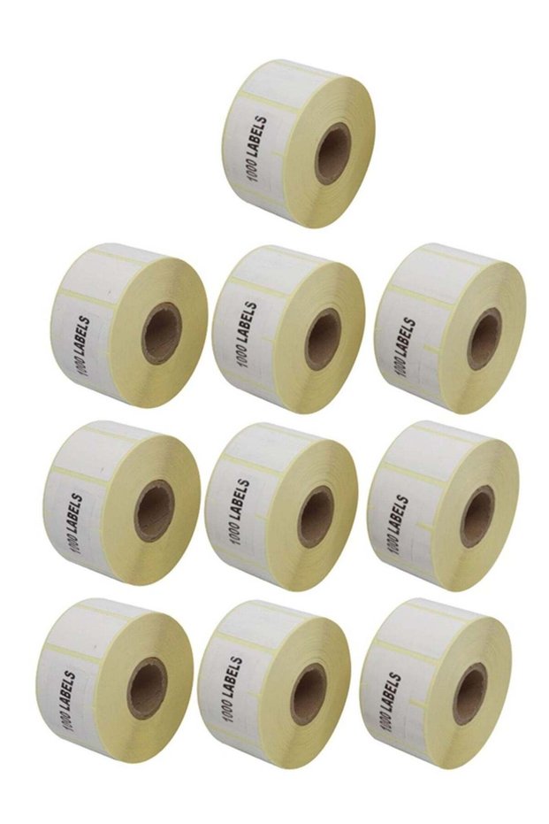 10-Piece Direct Thermal Barcode Label Sticker 38x25mm Size
