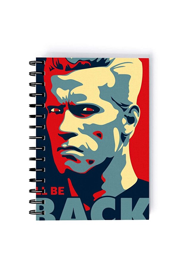 Spiral A5 Notebook Terminator Grunge Original Neon