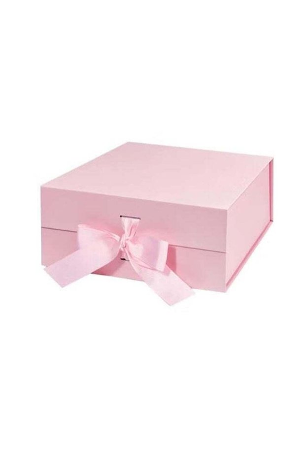 Large Pink Gift Box with Magnetic Lid, 1.2in Thick Cardboard, Foldable Assembly, Multi-Occasion (Fe