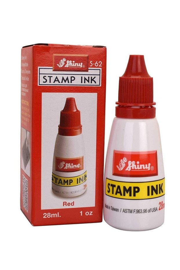 28ml Stamp Ink Bottle Red Ink