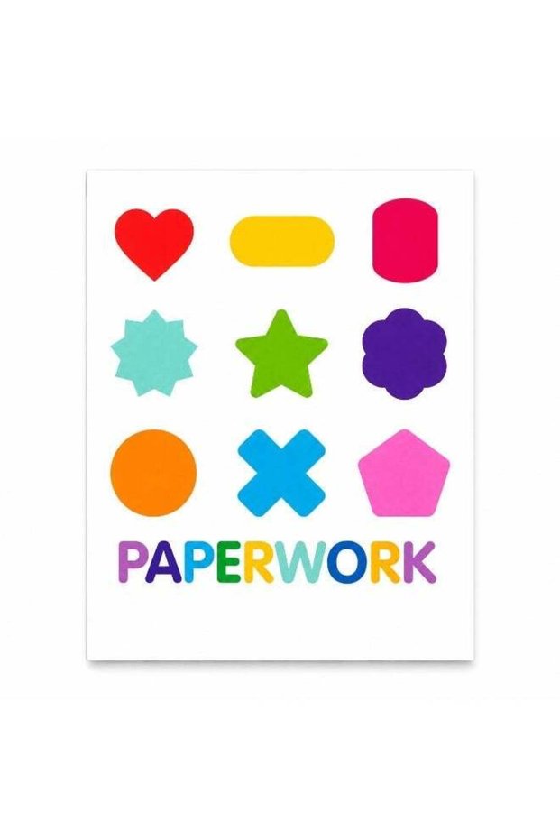 Geometric Shapes Layflat Notebook Medium 8.75x6.75 Inch Grid Line 160 Pages for School & Math Pract