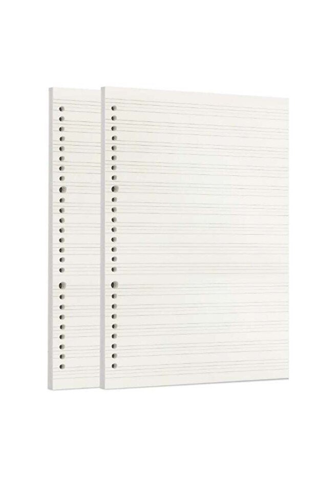 Zelten 2 Pack B5 120 Sheets/240 Pages Manuscript Paper Refills Paper for 26 Hole Binder Personal Or