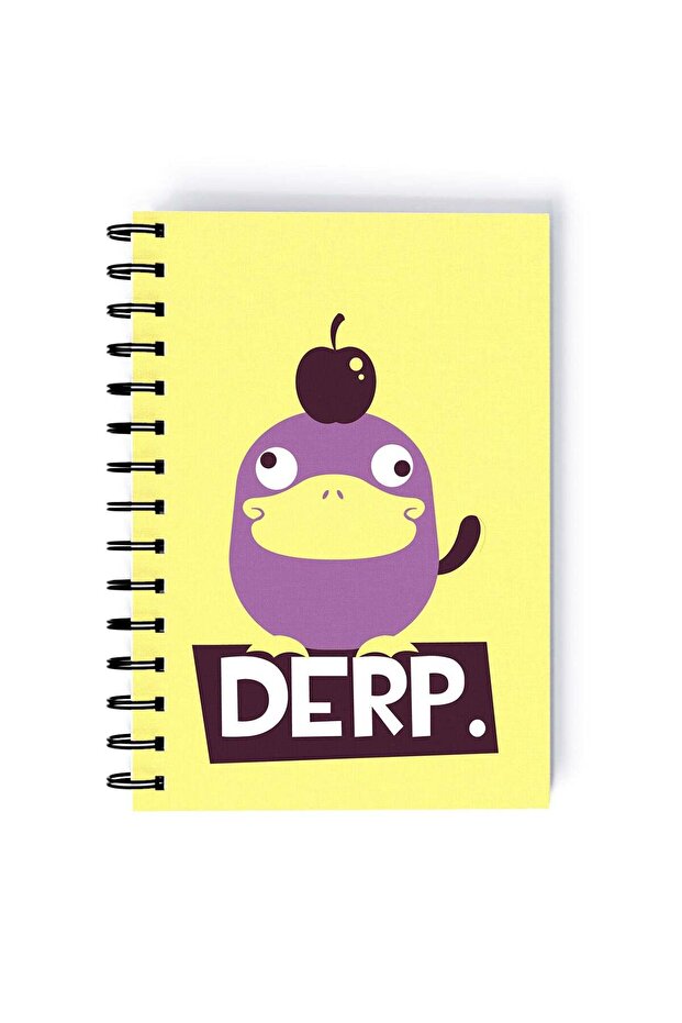 Derp Print Rectangle Spiral A5 Notebook Multicolour