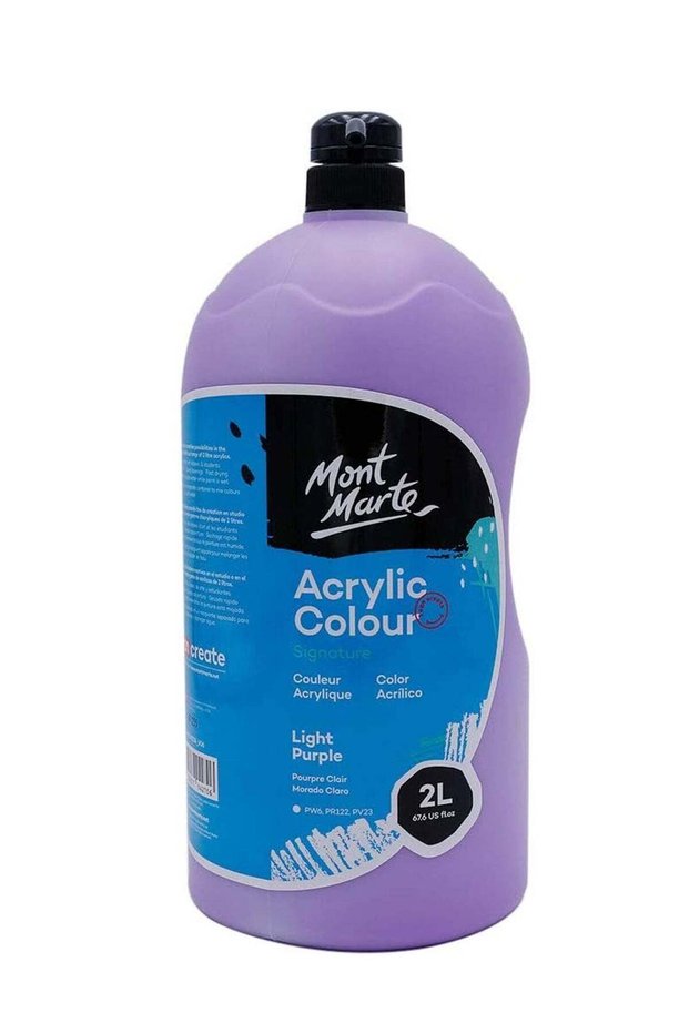 Signature Acrylic Colour 2 Litre Content With Pump Light Purple