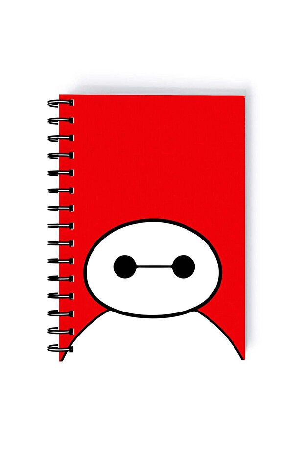 Big Brother Character Printed Spiral A5 Notebook Red/Grey/White