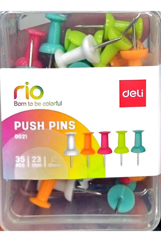 35-Piece Push Pin Set Multicolour