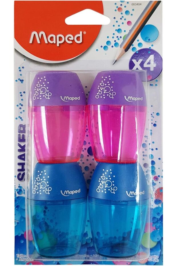 Maped Shaker Pencil Sharpeners - 4 Pack