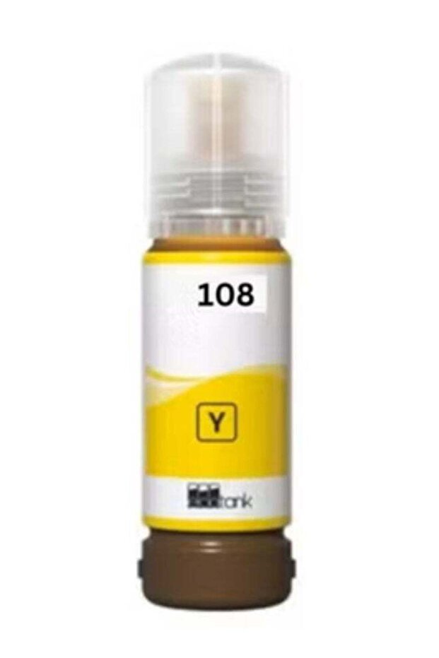 108 Compatible Ink Set For L8050 70 ml Yellow