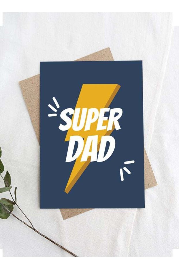 Share the Love Super Dad Greeting Card – 17.8 x 12.6 cm Father's Day Card with Envelope | Premium G