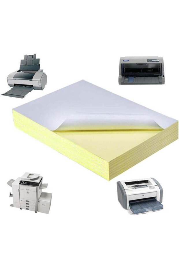100 Sheets A4 Adhesive Sticker Paper For Laser Inkjet Printer Matte