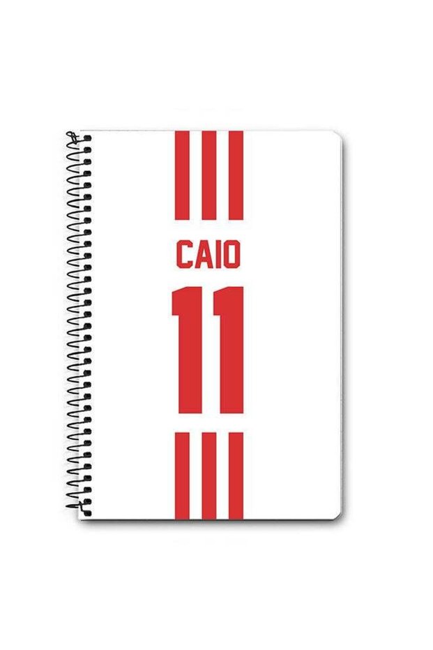 Designer A5 Spiral Notebook Memo Notepad Journal - Football Team - UAE Player Name - Caio