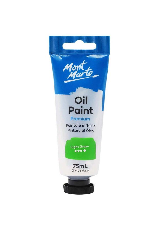 Premium Oil Paint 75ml Content Light Green
