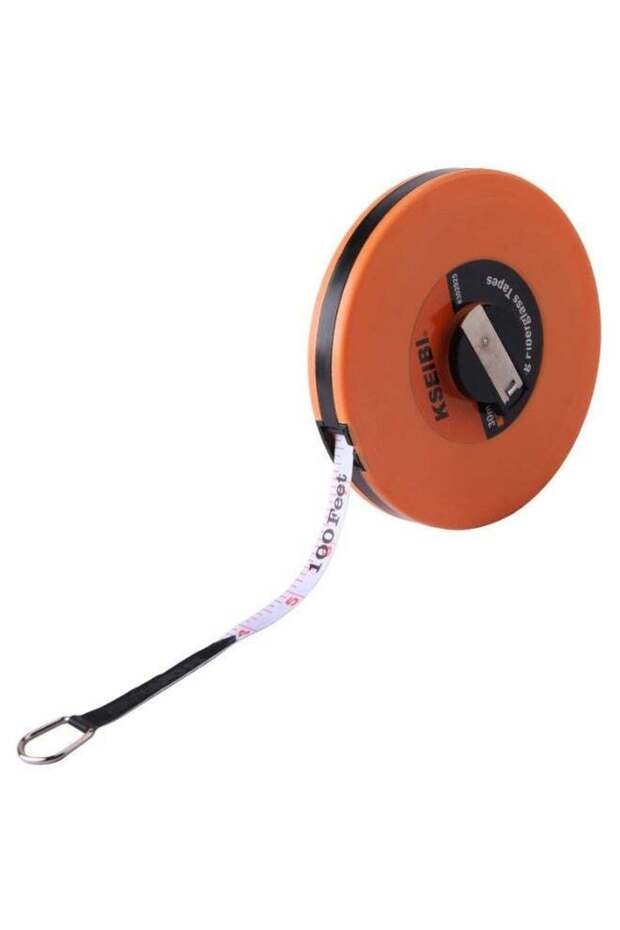 Long Fiberglass Tape Measure Double Face Printing Inch/Metric for Construction Work, For Construct