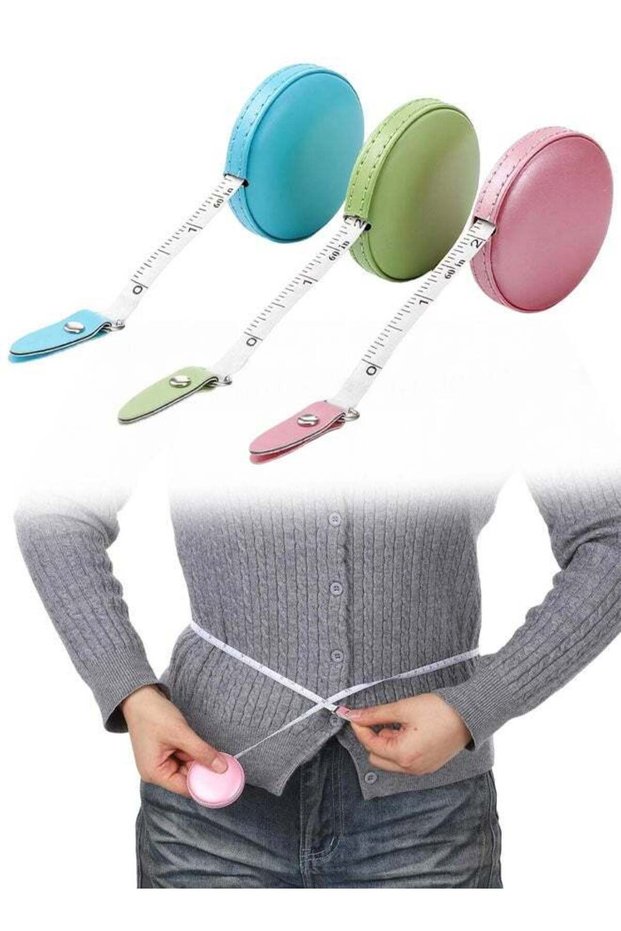 3 PCS 59inch Tape Measure Leather, Measuring Tape Double-Sided Automatic Retractable Small Tape Mea