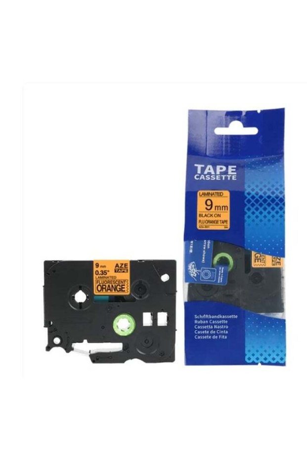 Reacon Compatible 9mm TZE/TZ Label Tape for Brother P-Touch Printers orange