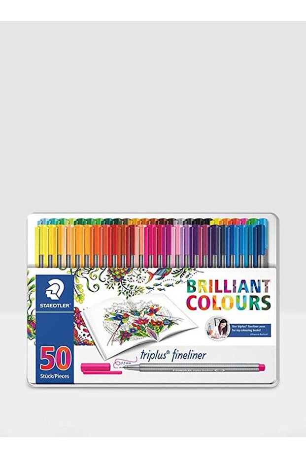 50-Piece Triplus Fineliner Pen Set Multicolour