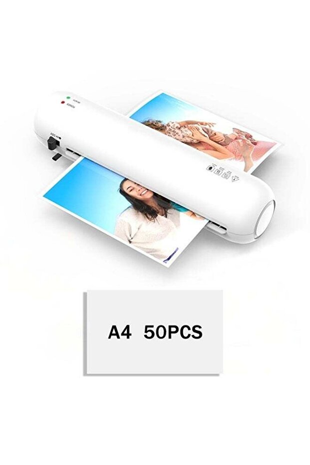 Laminator Machine A4 A5 A6 Size Photo Laminating with 50 A4 Laminating Sheets