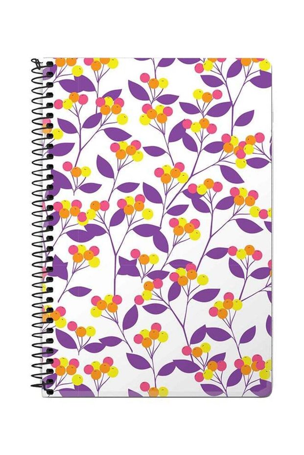 Purple Spring A5 Spiral Notebook Multicolour