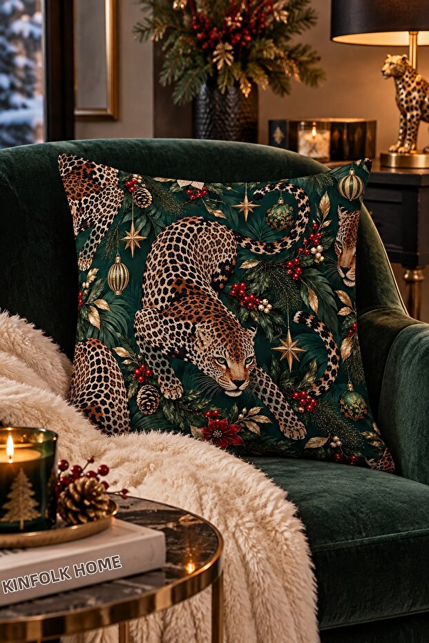 Christmas Double-Sided Printed Throw Pillow Cover 6Echd27