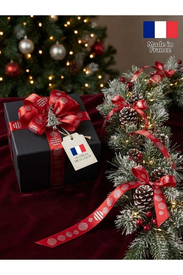 French Satin Christmas / Gift Wrapping Decoration Ribbon - 15mm - 20Meters