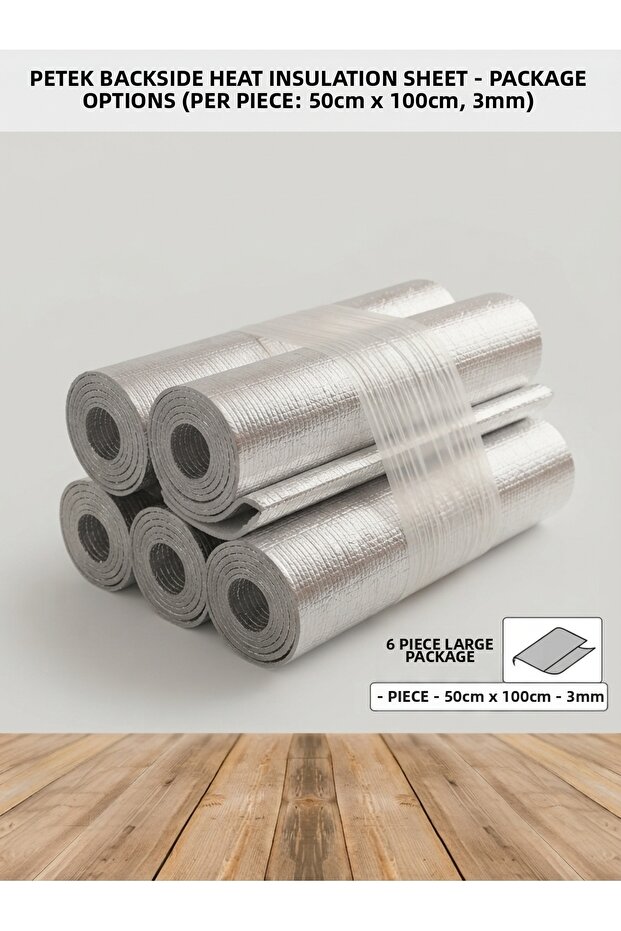 Honeycomb Back Heat Insulation Sheet Foil Coated Polyethylene 3 mm (50X100 cm) Heating Radiator Back Panel Heat Saving