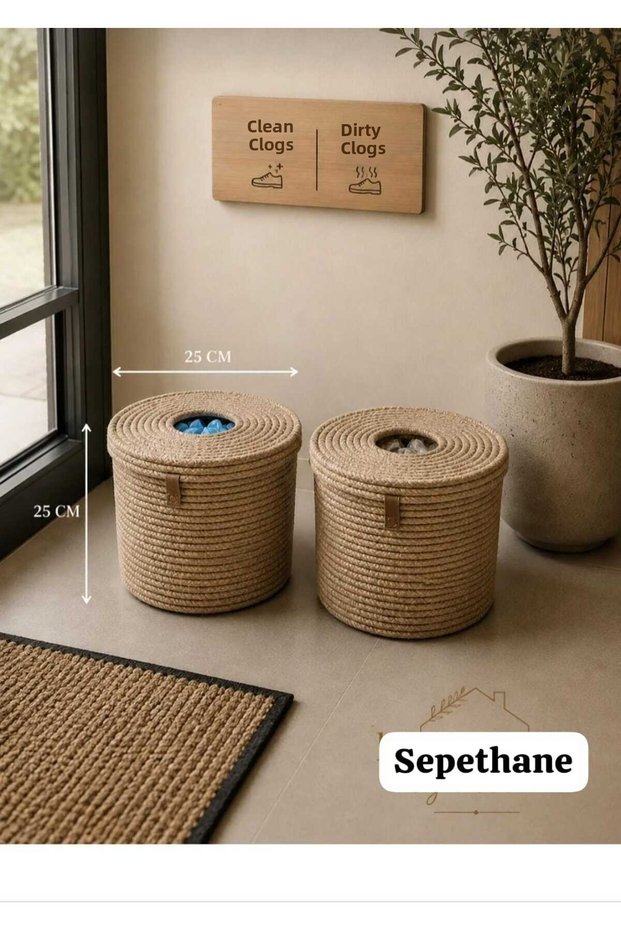 25X26 Shoe Covers, Trash Can Multi-Purpose Basket Storage Box Decorative Basket