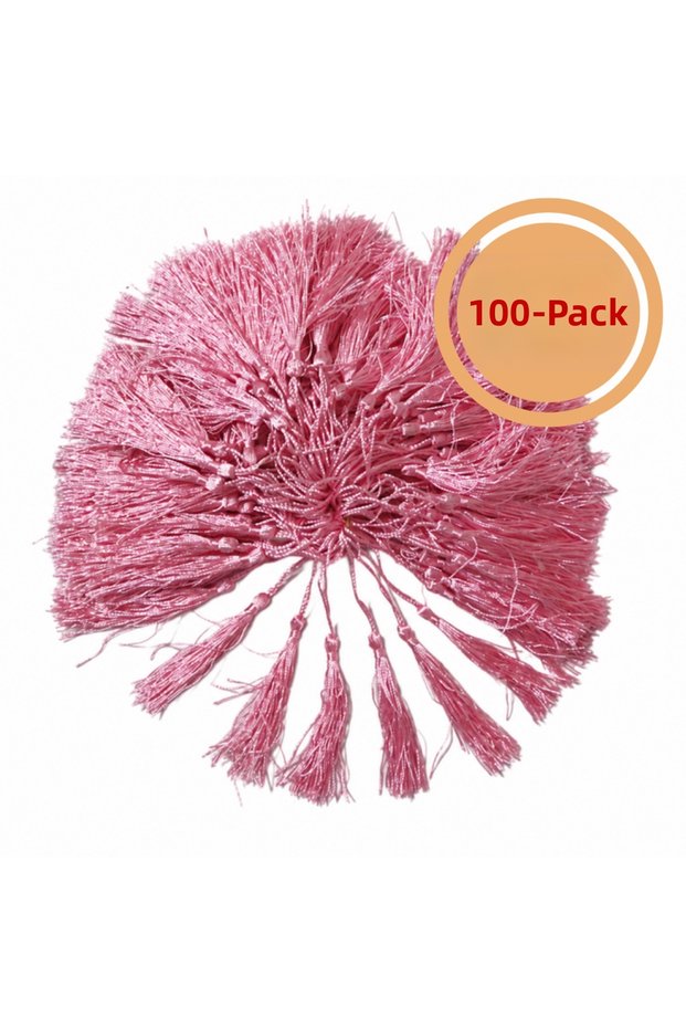 Rope Tassel Baby Pink 100 Pack Prayer Beads Bookmark Kep Accessory Decoration Design Ornament