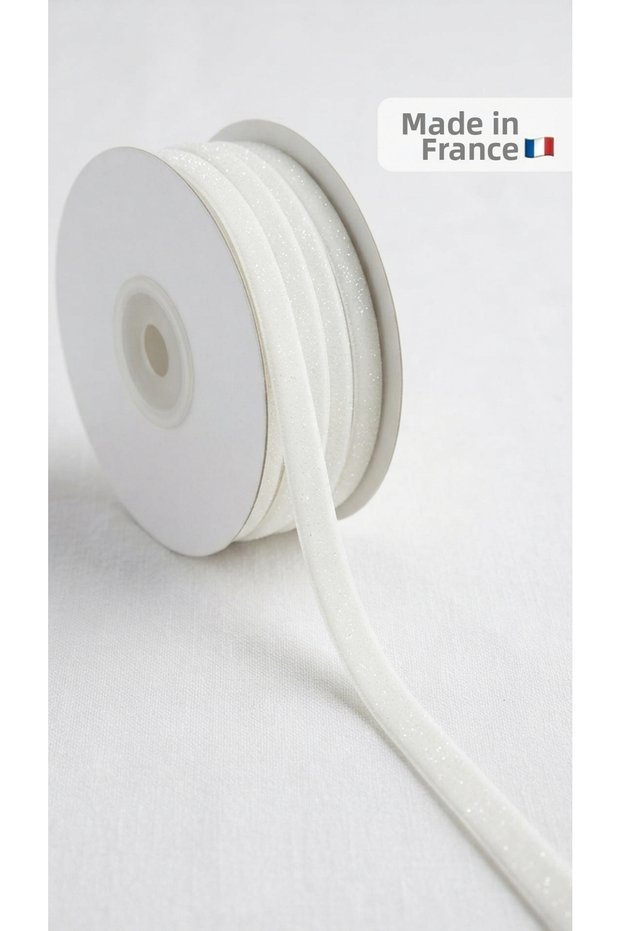 French Glitter Elastic Velvet / Sewing Decoration Strip / Decorative Strip / Special Occasion Decoration Ribbon 9mm - 10Meters
