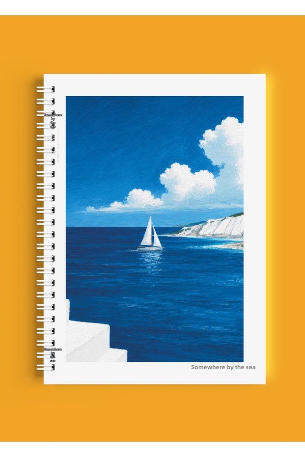 A4 Spiral Notebook - Unlined School Notebook - 80 Sheets/160 Pages - Landscape Collection