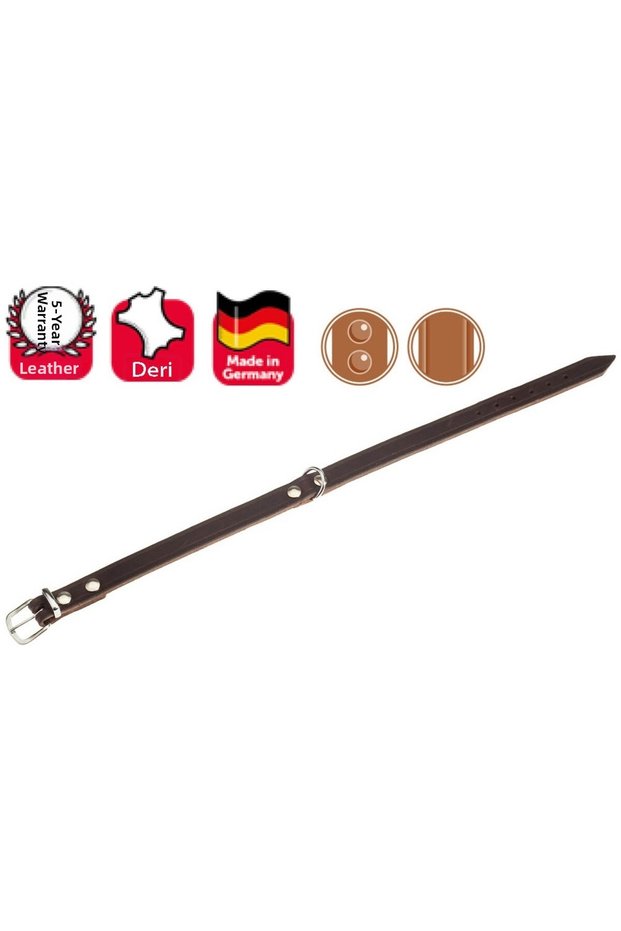 Leather Neck Collar 27 cm Red Color