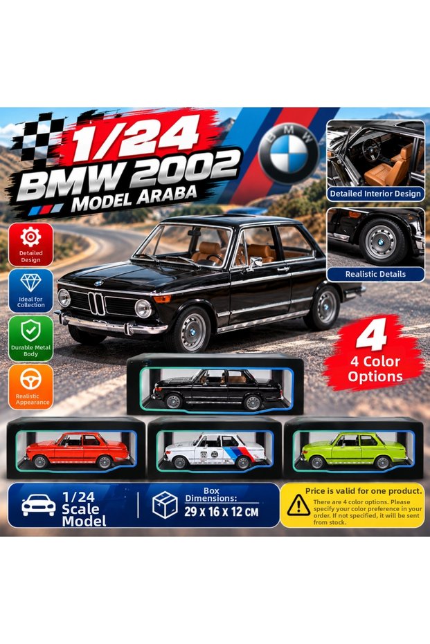 1/24 Bmw 2002 Model Car (the Price Is for One Piece)