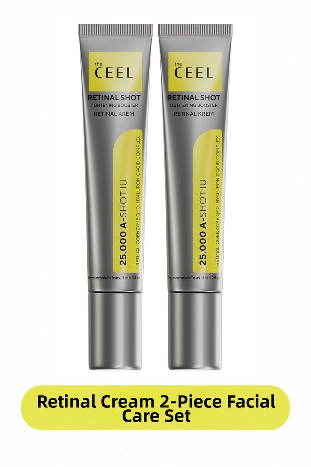 2-Pack Retinal Shot 0.1% Repair & Brightening Booster Cream Azelaic Acid, Q10, 7X Hyaluronic Acid 15 ml